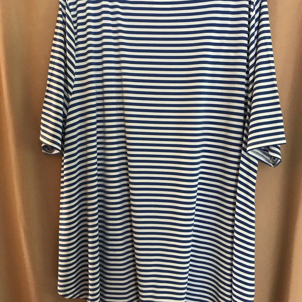 Chico’s striped top/blue_white - Picture 2 of 4